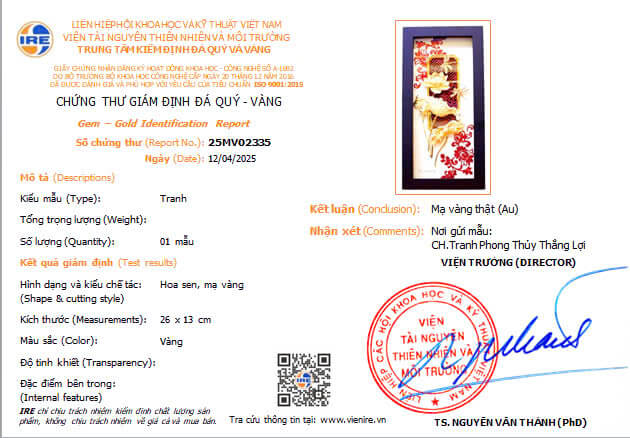 giay kiem dinh tranh sen 13 26