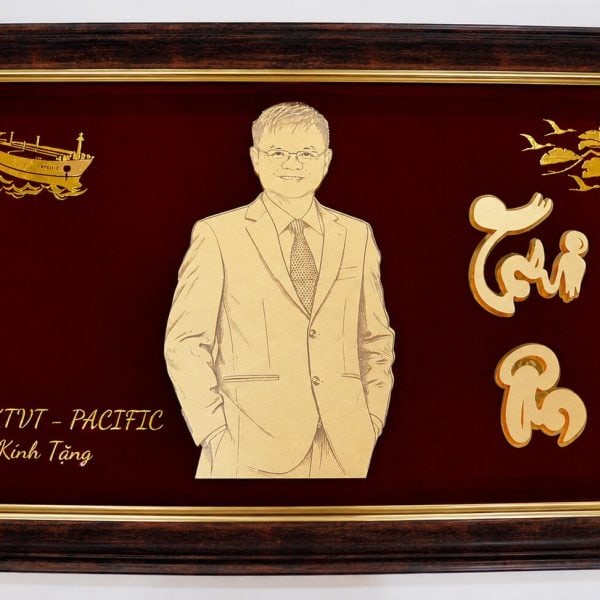 Tranh Chân Dung Mạ Vàng 65 40 cm